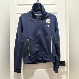Under Armour Notre Dame Fighting Irish Women’s Zip Up -size Medium, NWT